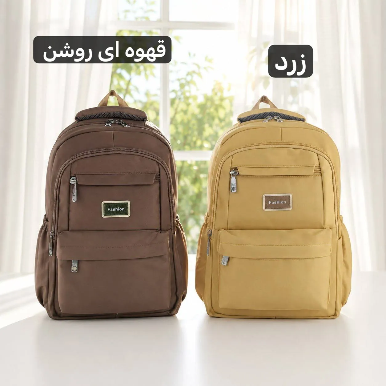 کوله پشتی مدرسه و دانشگاه جنس کجراه خارجی ابعاد 45x30x10 سانتیمتر - Image 7