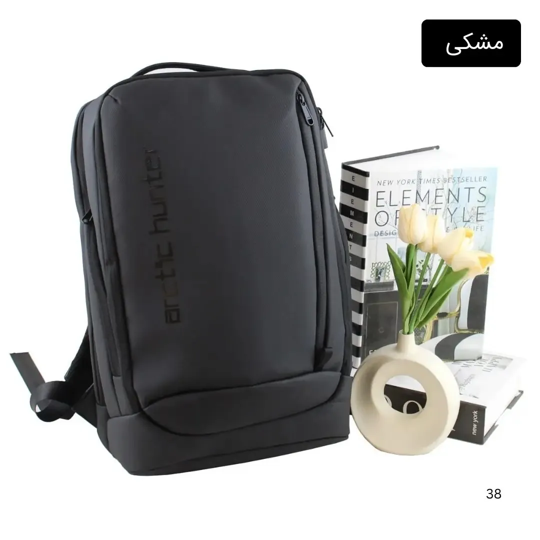 کوله پشتی پارچه ای روزمره و مدرسه دانشگاه سه بند جیب دار - Image 5