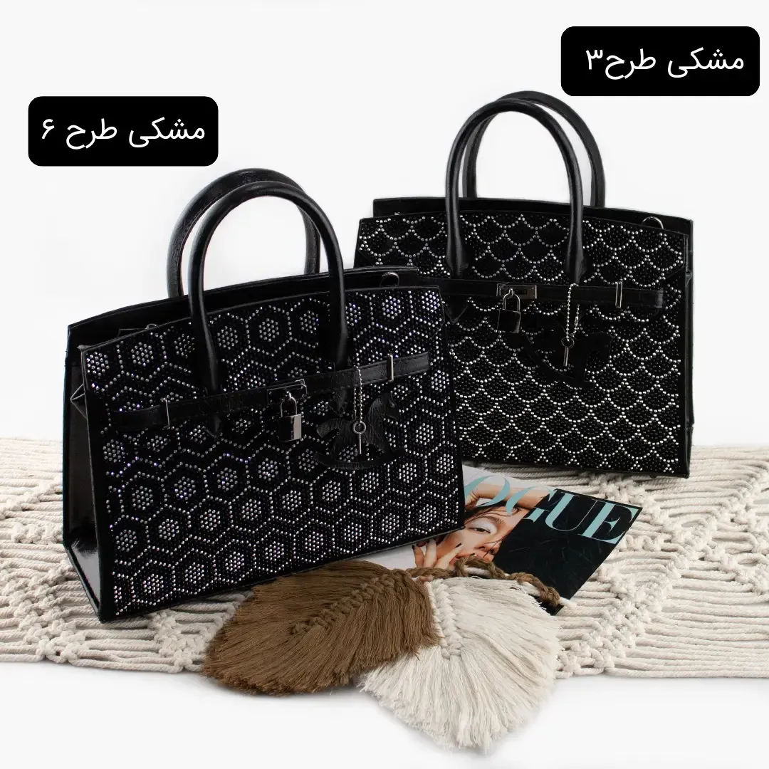 کیف زنانه چرم مصنوعی رسمی و مهمانی ابعاد 30 در 25 در 10 سانتیمتر - Image 5