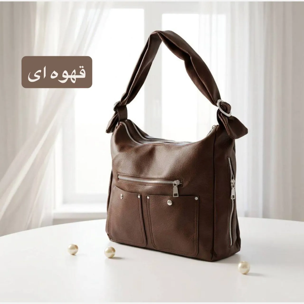 کیف زنانه دخترانه چرم مصنوعی روزمره رسمی مدرسه دانشگاه - Image 6