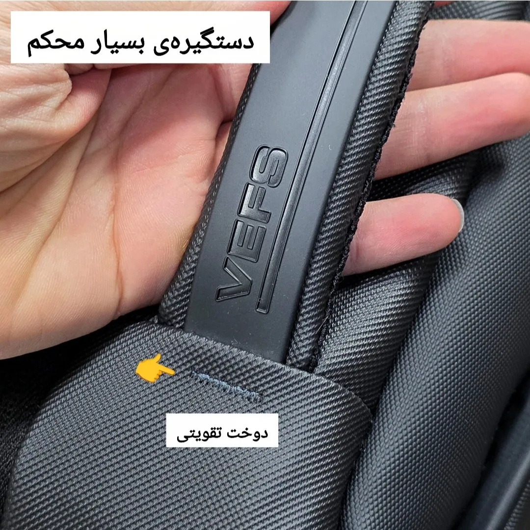 کوله پشتی لپتاپ دانشجویی و اداری قفل دار مناسب لپتاپ 17.5 اینچ - Image 10