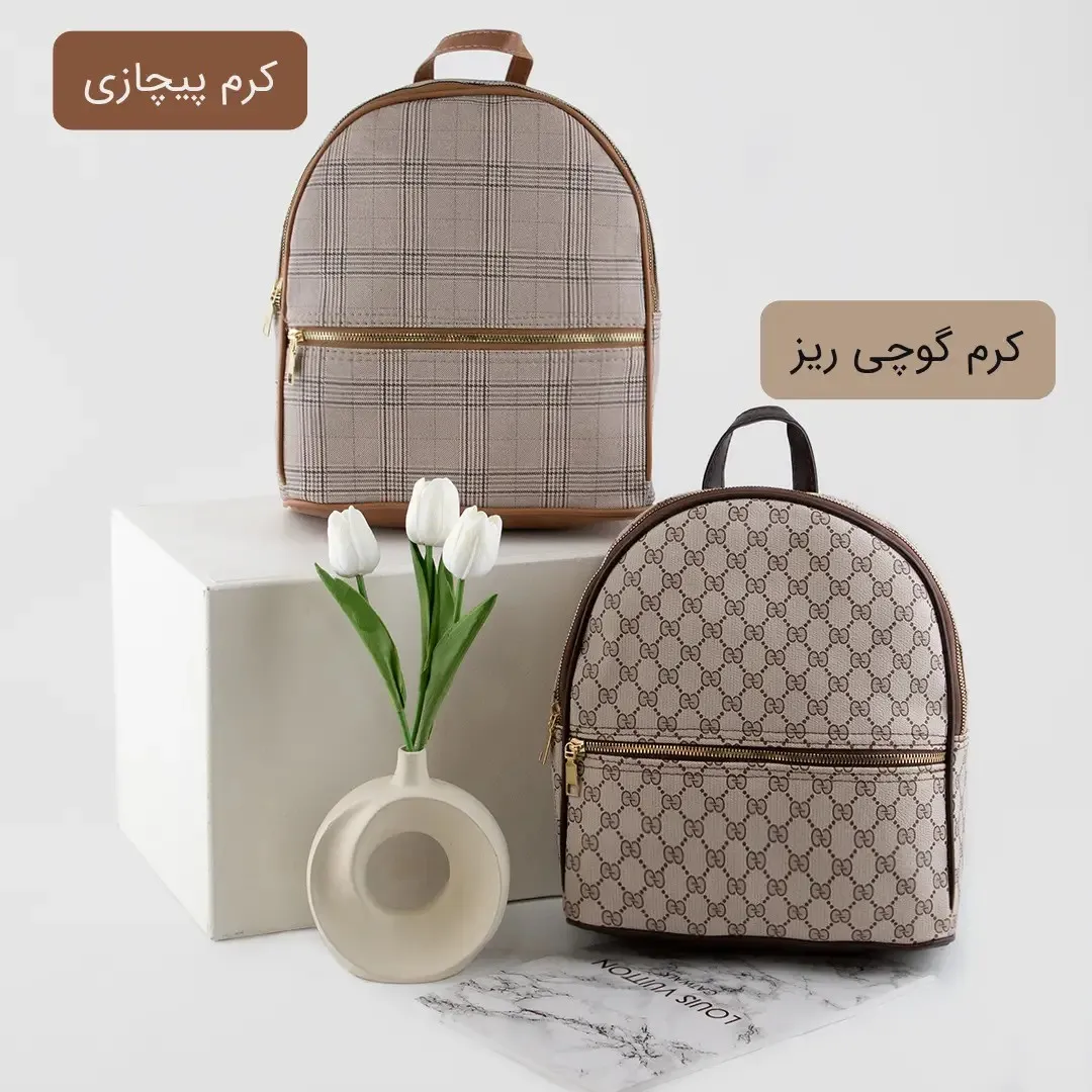 کوله پشتی چرم مصنوعی اسپرت و روزمره ابعاد 30 در 25 سانتیمتر - Image 5