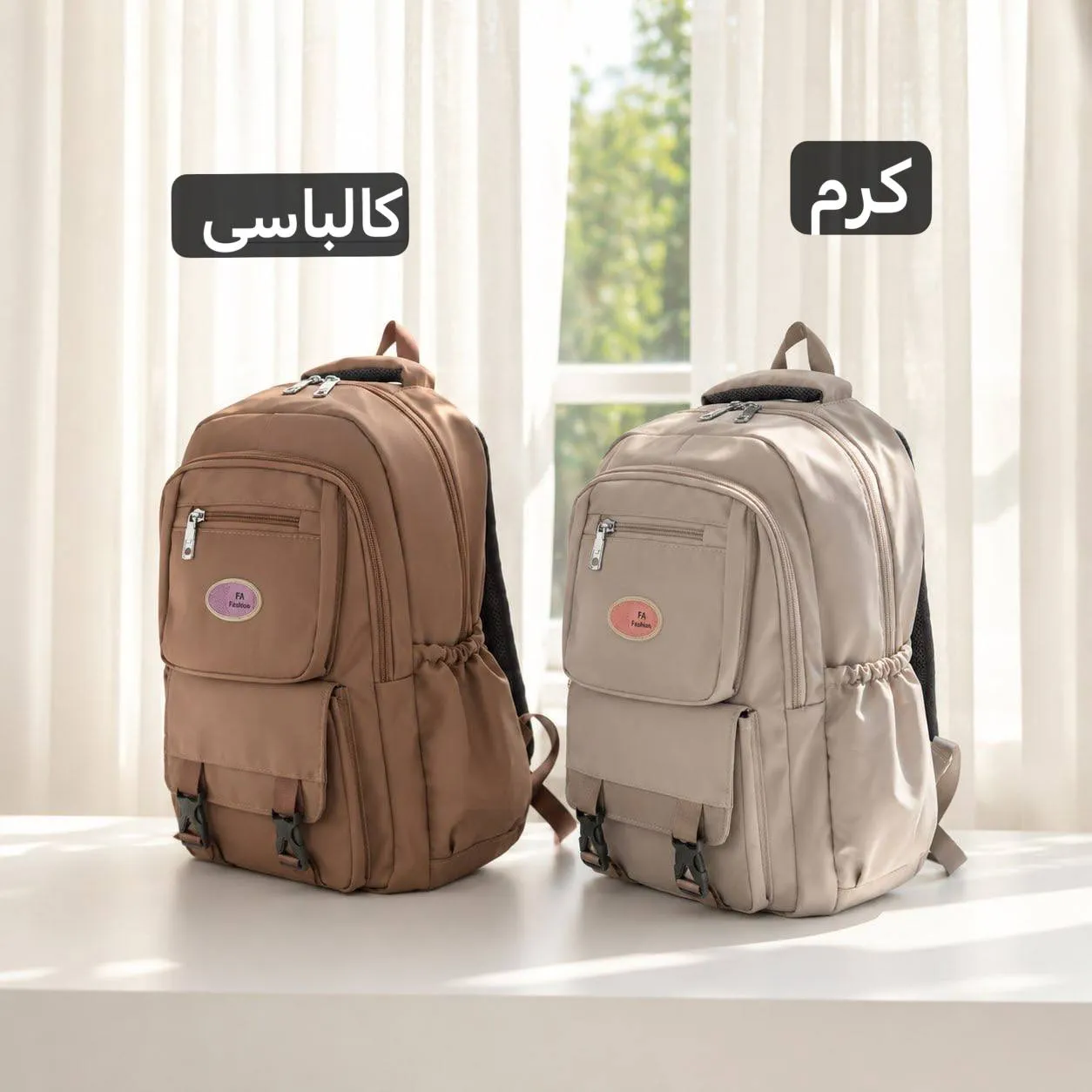 کوله پشتی برزنت مدرسه و دانشگاه ابعاد 45 در 35 سانتیمتر - Image 6