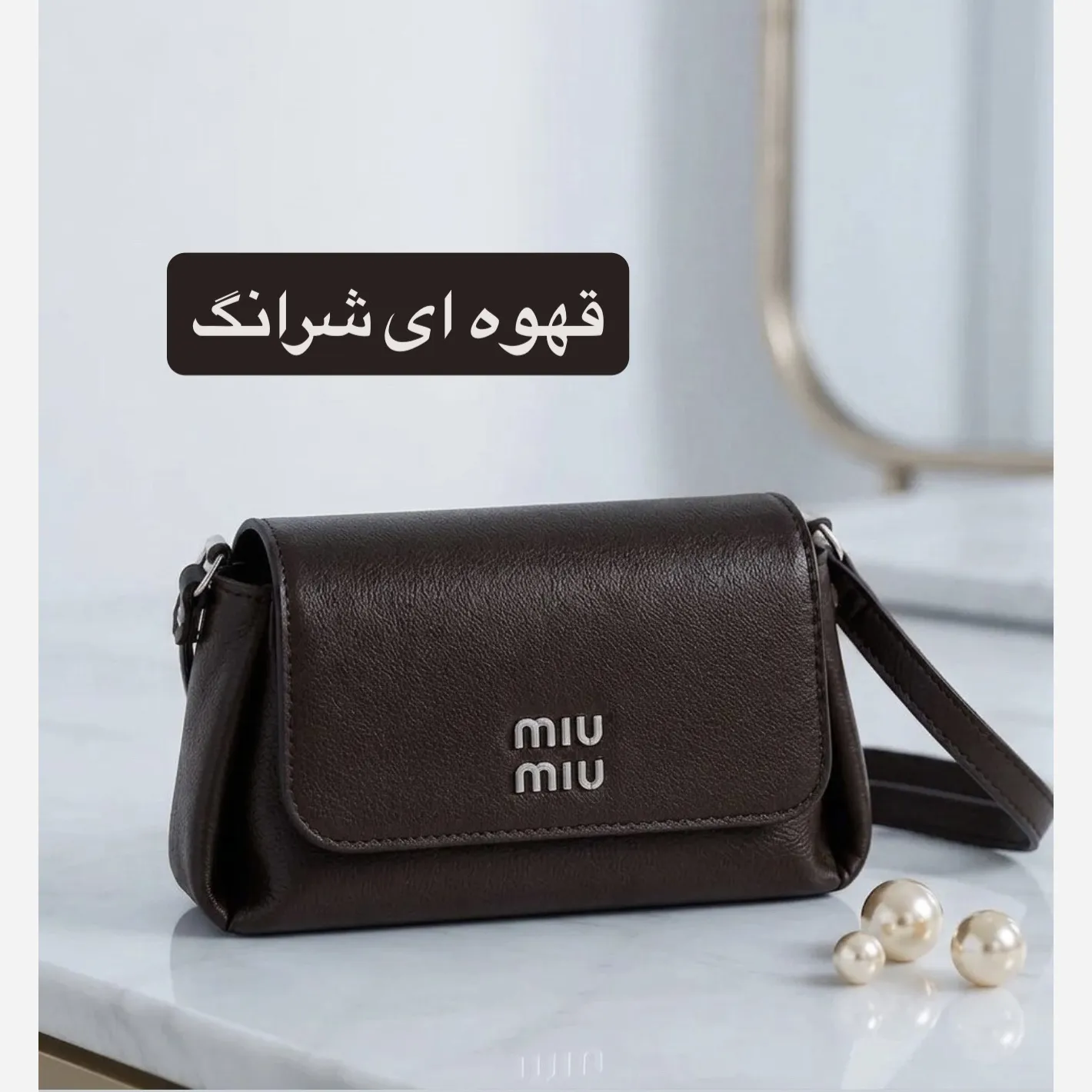 کیف پاسپورتی زنانه چرم مصنوعی ابعاد 23 در 13 سانتیمتر بند بلند - Image 4