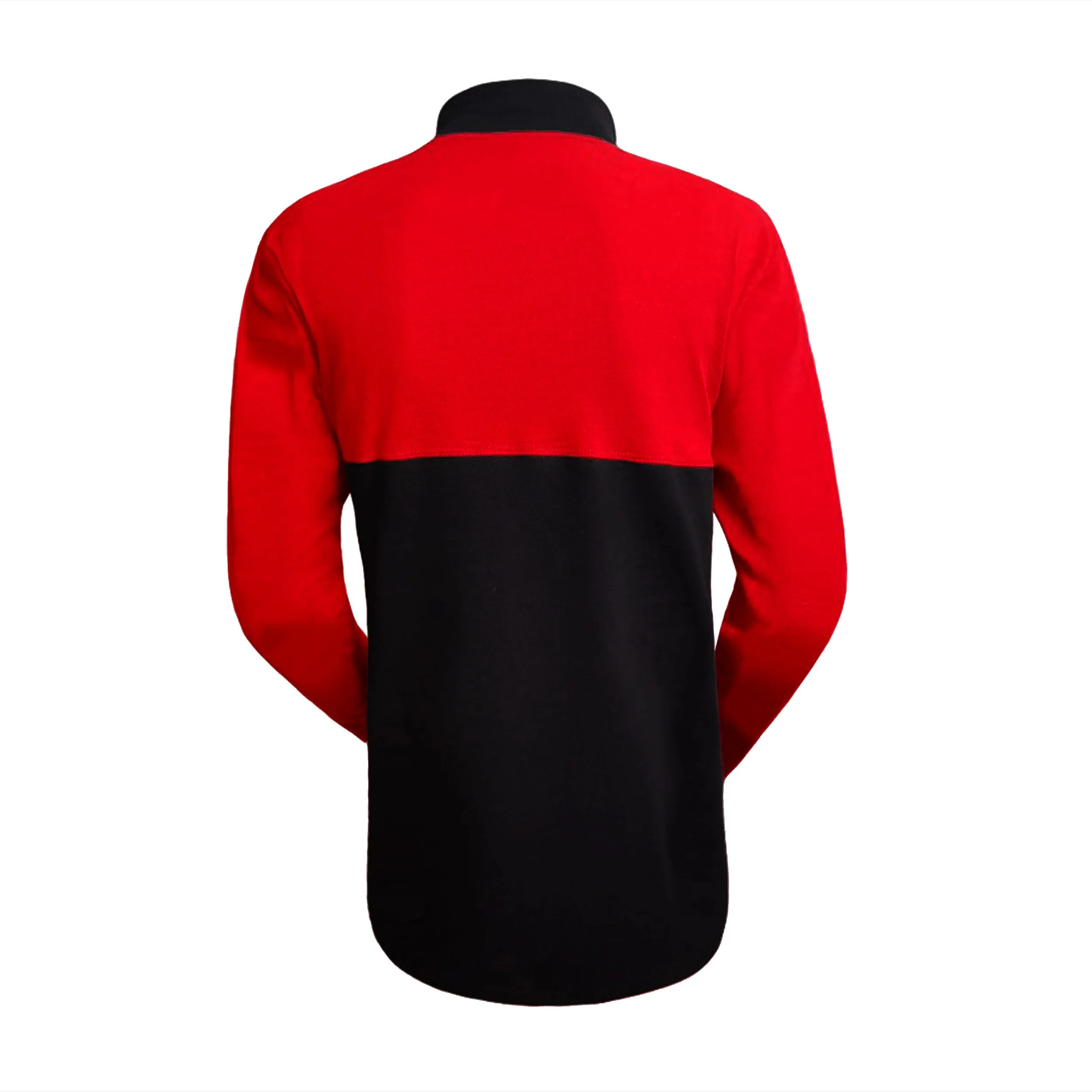 تیشرت آستین بلند مردانه جودون طرح نشنال قرمز-مشکی سایز L XL XXL - Image 2