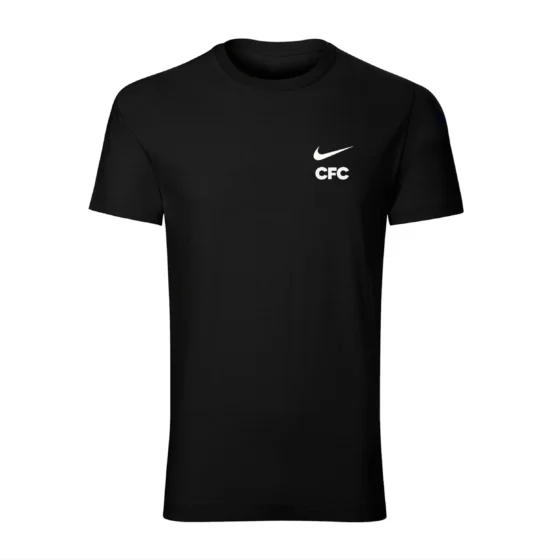 تیشرت آستین کوتاه مردانه طرح CFC مدل Y 9799 مشکی یقه گرد مناسب چهار فصل