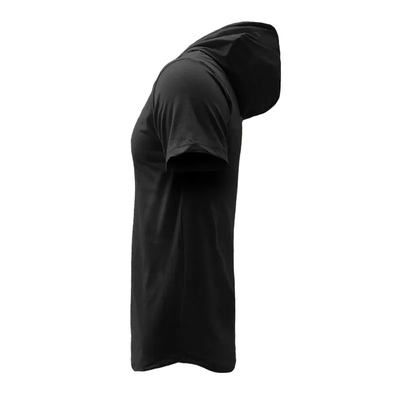 تیشرت آستین کوتاه کلاه دار مردانه طرح disc مدل p0786 - Image 3