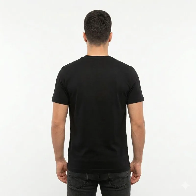 تیشرت آستین کوتاه مردانه یقه گرد پنبه ای کد 7543 - Image 3
