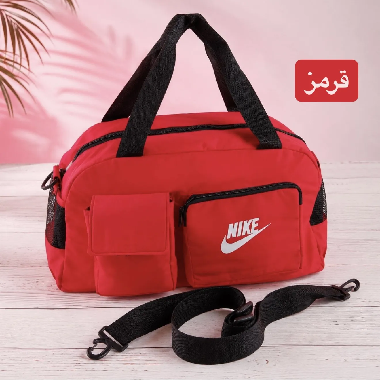 ساک ورزشی اسپرت پارچهای با بند بلند و 5 جیب بیرونی ابعاد 45 در 25 در 20 سانتیمتر - Image 4
