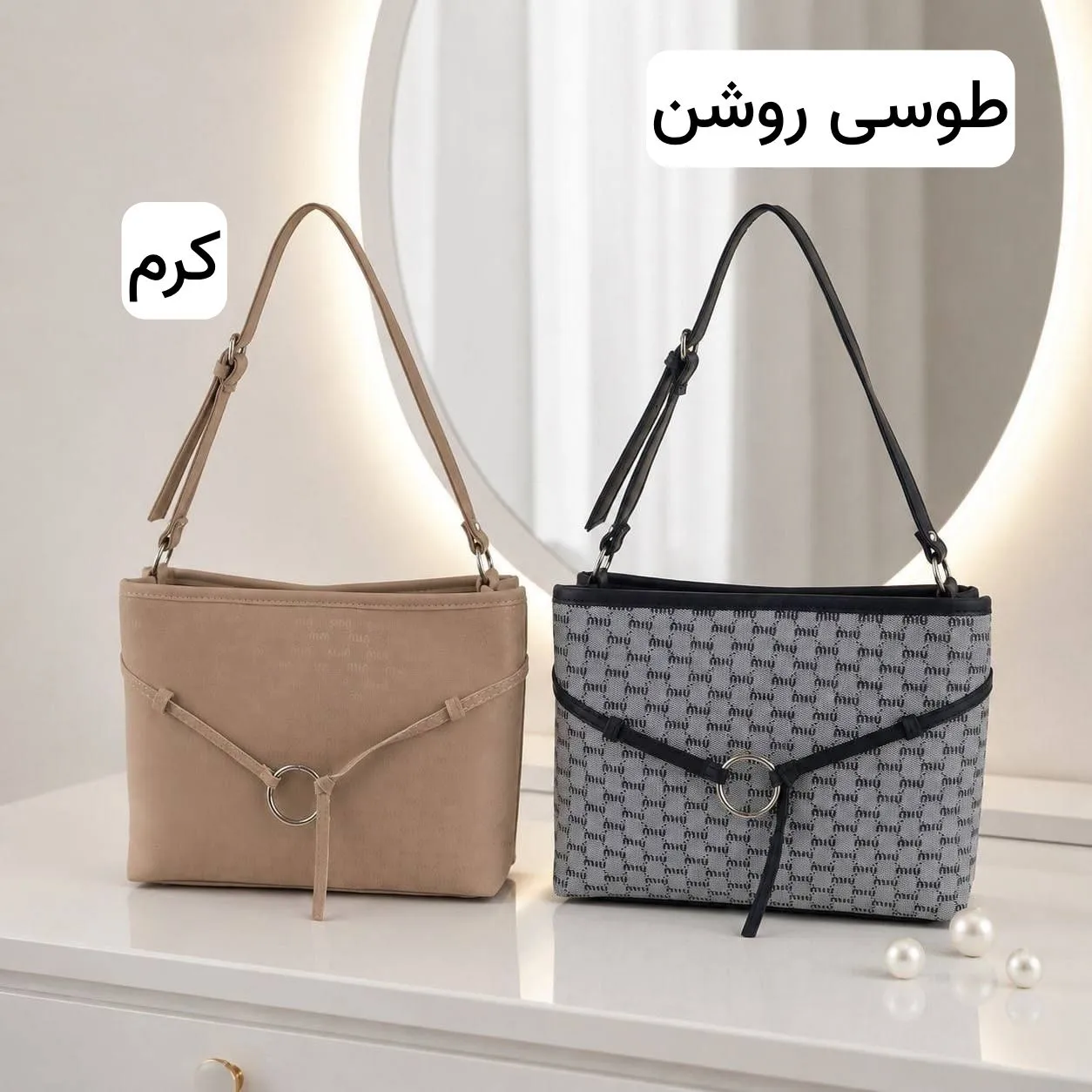 کیف زنانه چرم مصنوعی روزمره و مهمانی جیبدار - Image 5