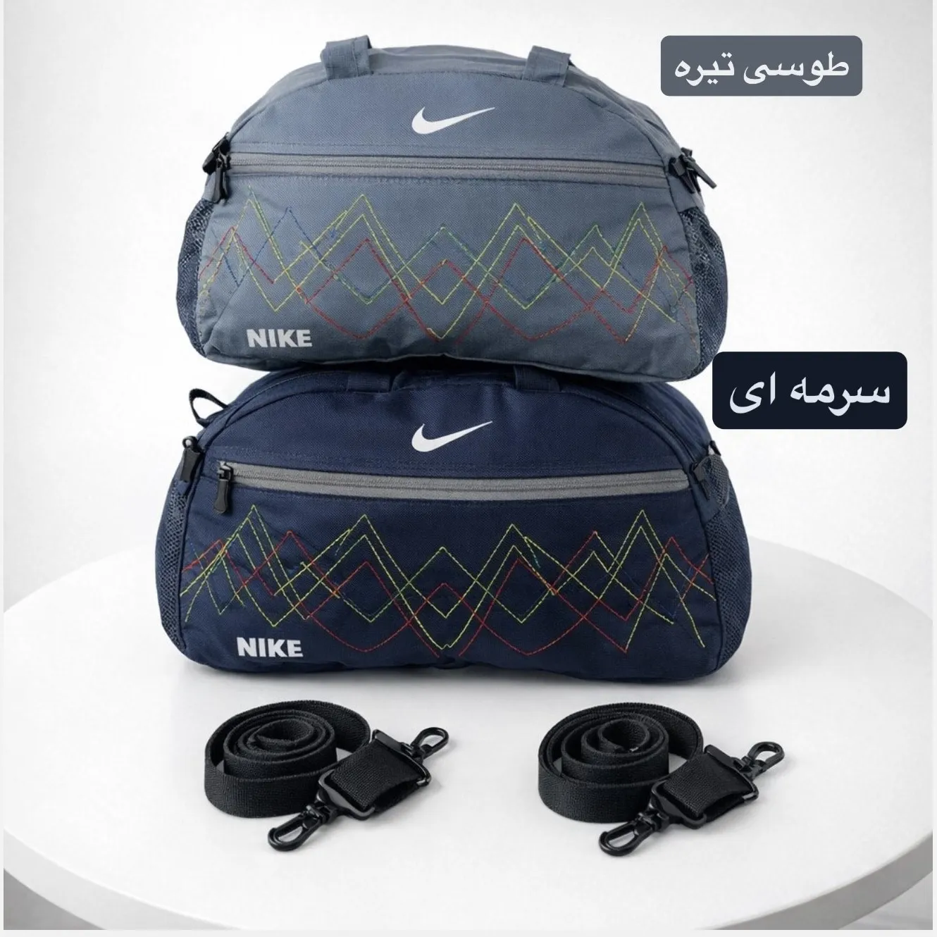 ساک ورزشی پارچه ای بند دار سه جیب ابعاد 45 در 25 در 15 سانتیمتر - Image 3