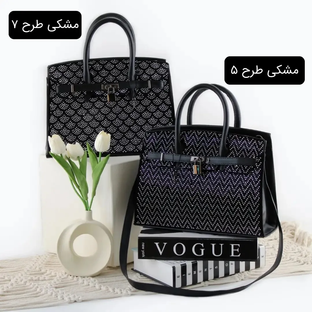 کیف زنانه چرم مصنوعی رسمی و مهمانی ابعاد 30 در 25 در 10 سانتیمتر - Image 2