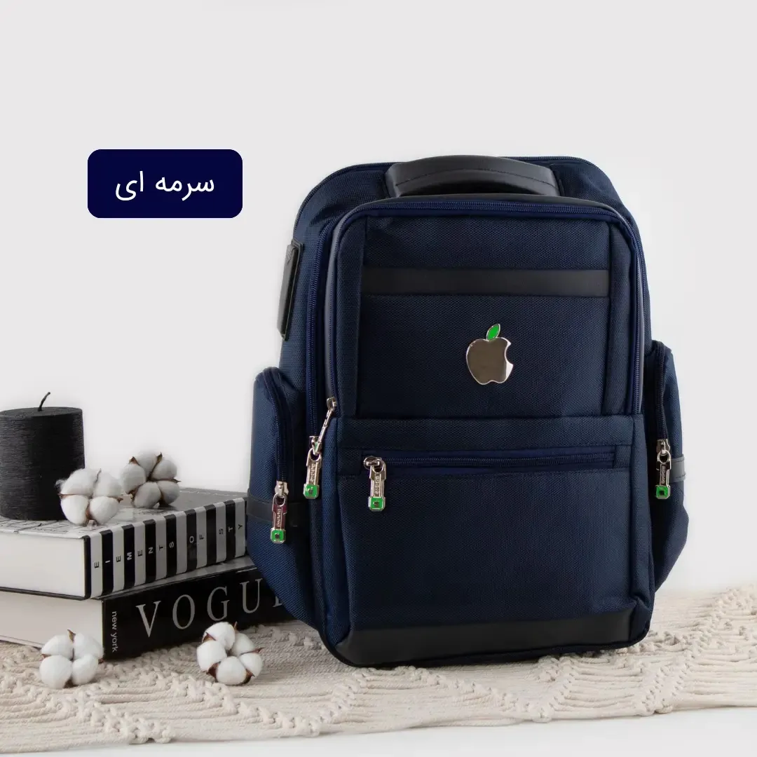 کوله پشتی پارچه ای مدرسه و دانشگاه ابعاد 40 در 30 سانتیمتر با جیب بیرونی - Image 4