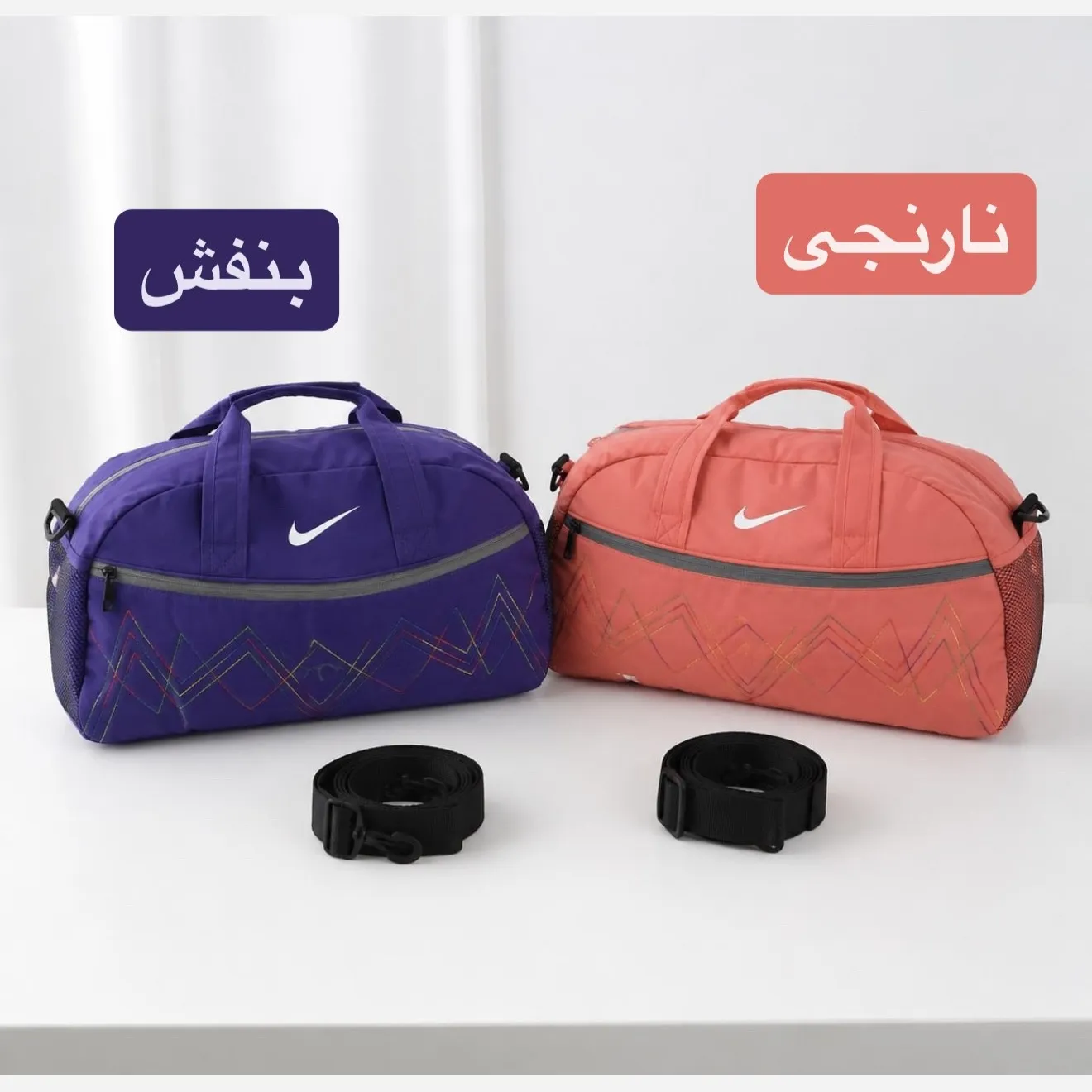 ساک ورزشی پارچه ای بند دار سه جیب ابعاد 45 در 25 در 15 سانتیمتر - Image 4
