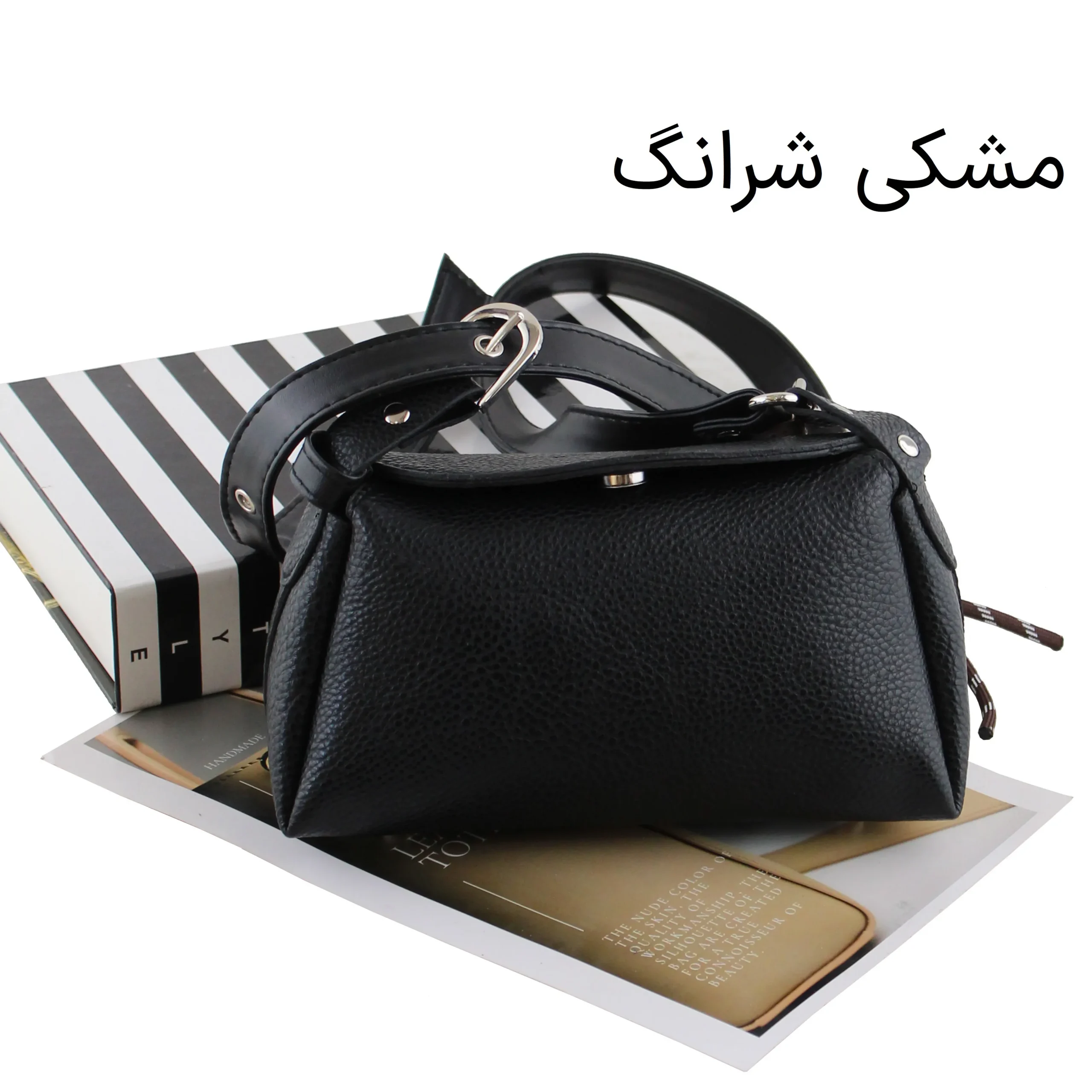 کیف پاسپورتی چرم مصنوعی اسپرت روزمره زنانه بند بلند مگنت بسته شدن - Image 4