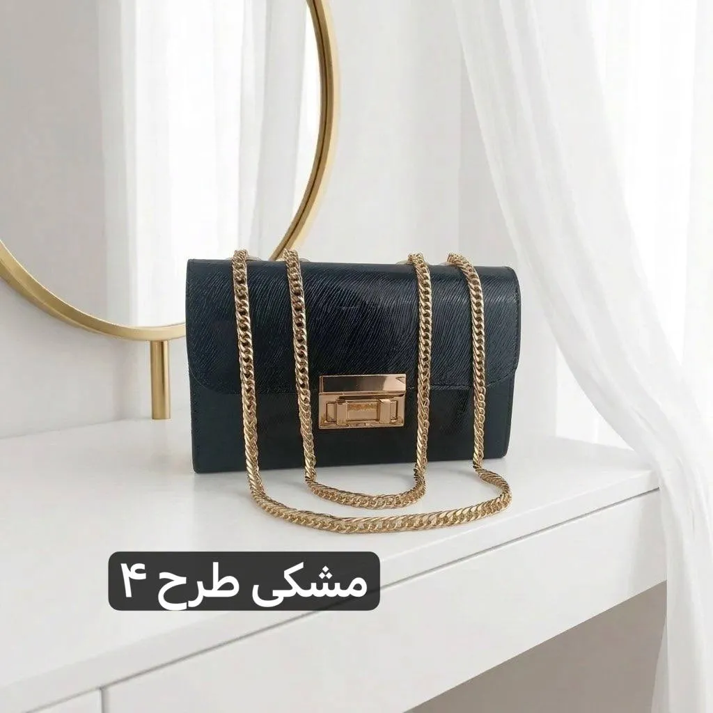 کیف پاسپورتی زنانه چرم مصنوعی بند بلند مجلسی و رسمی - Image 5