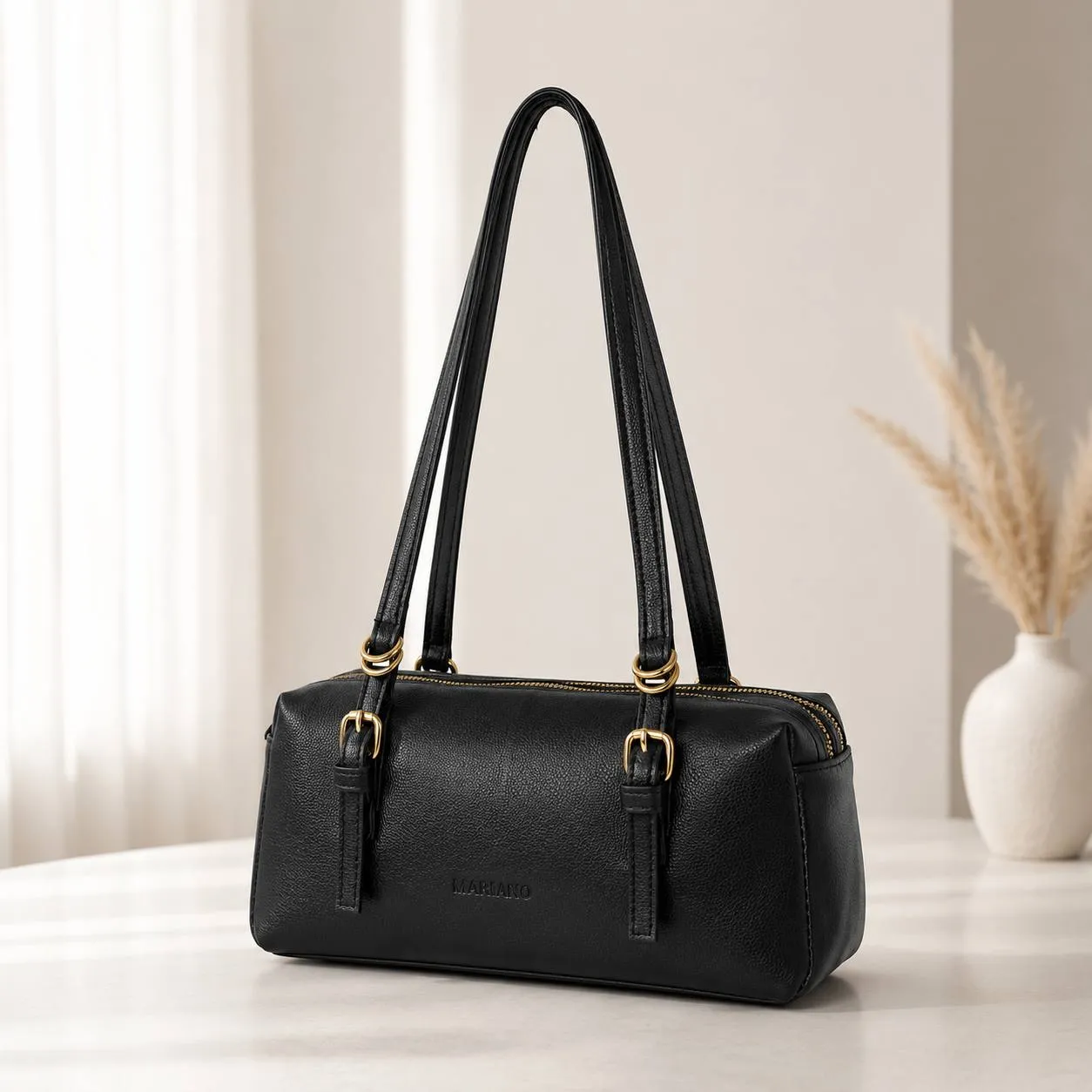 کیف زنانه چرم مصنوعی روزمره ابعاد 28 در 12 سانتیمتر