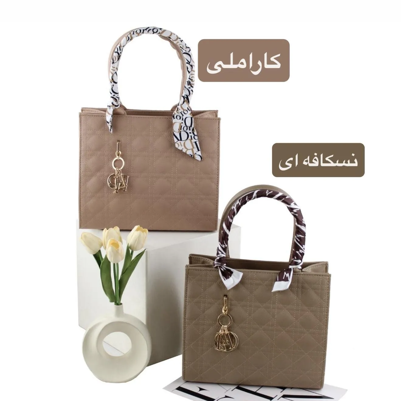 کیف زنانه چرم مصنوعی روزمره و مجلسی مدل سه بند - Image 4