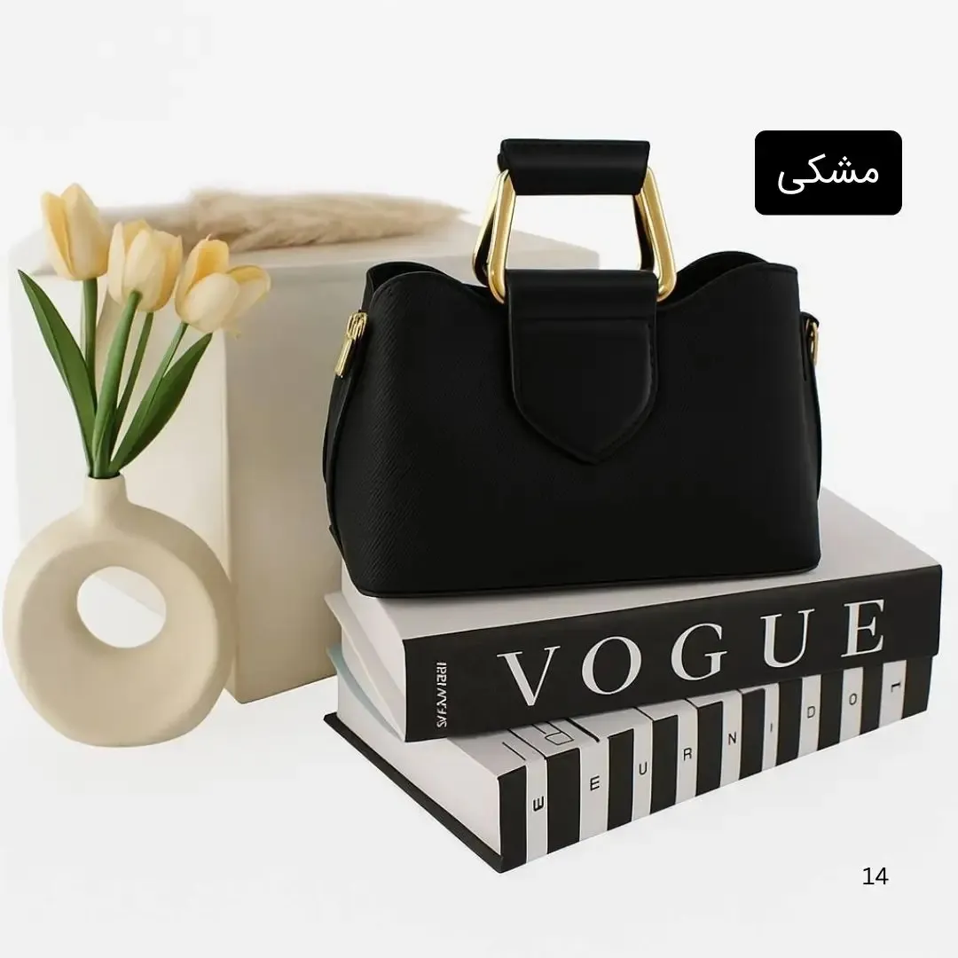 کیف پاسپورتی پارچه ای زیپ مگنت بند بلند 3 جیب داخلی روزمره مجلسی - Image 6