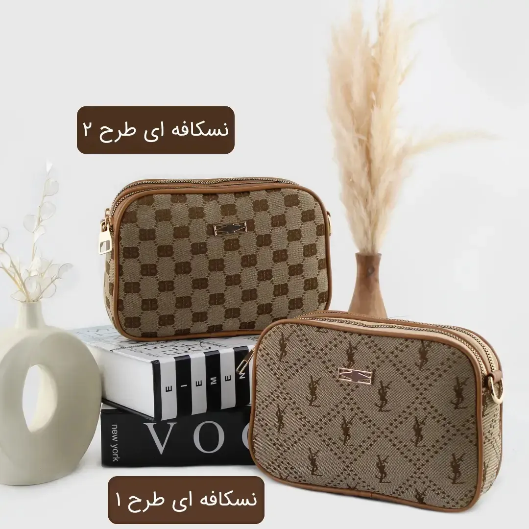 کیف پاسپورتی پارچه ای روزمره و مهمانی بند بلند سایز 21x14x5 سانتیمتر - Image 6