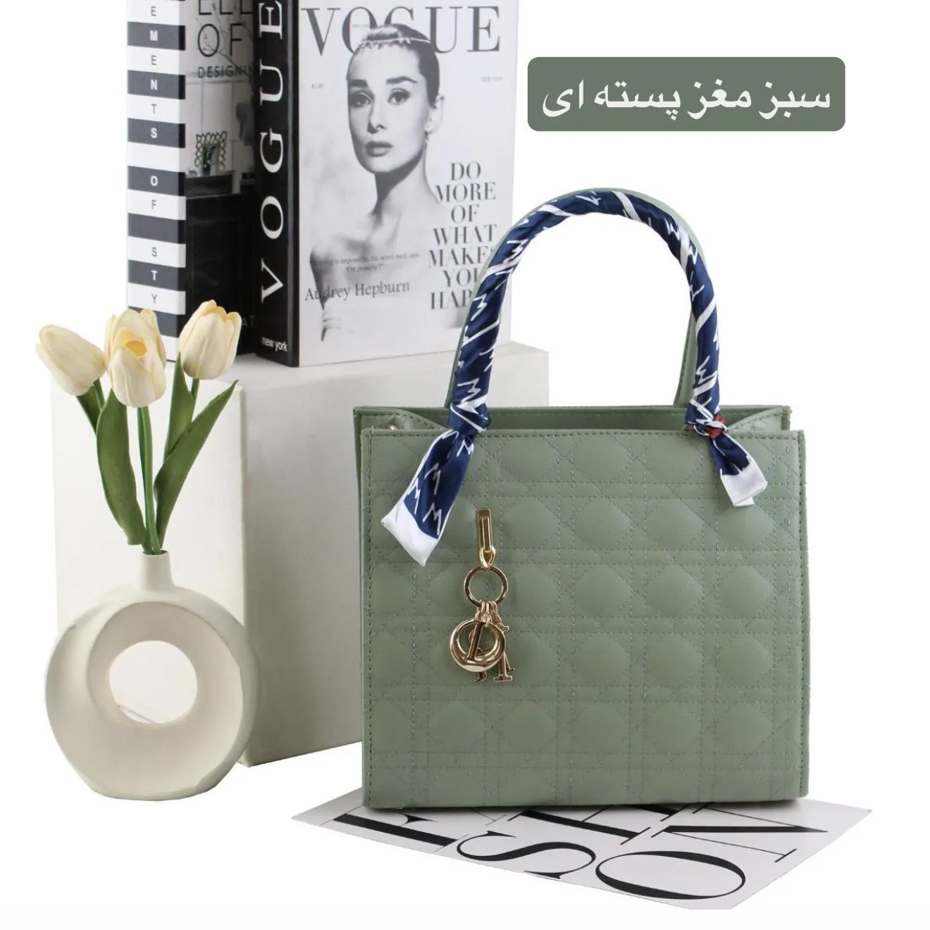 کیف زنانه چرم مصنوعی روزمره و مجلسی مدل سه بند - Image 7