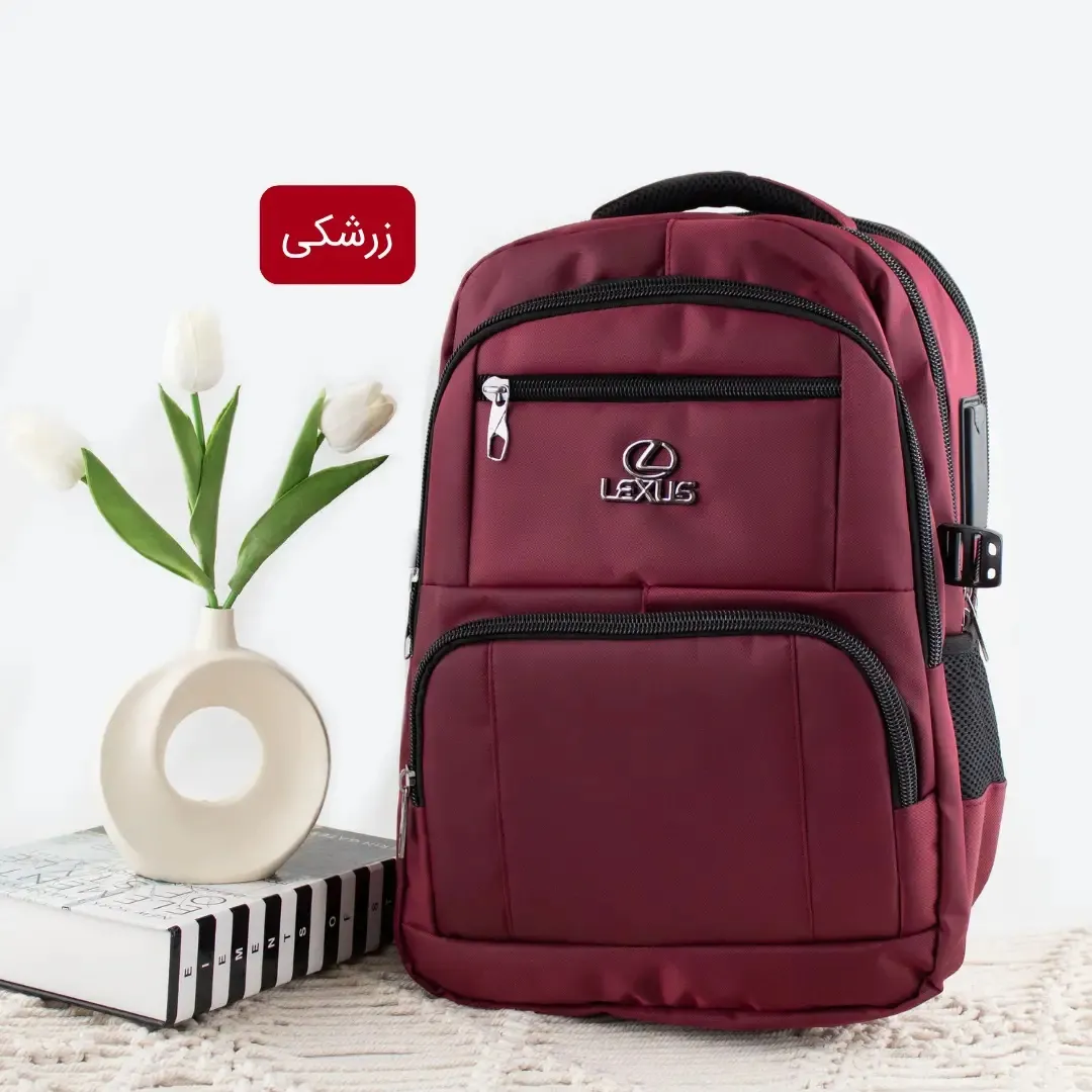 کوله پشتی پارچه ای روزمره و مدرسه دانشگاهی با 7 جیب بیرونی - Image 3