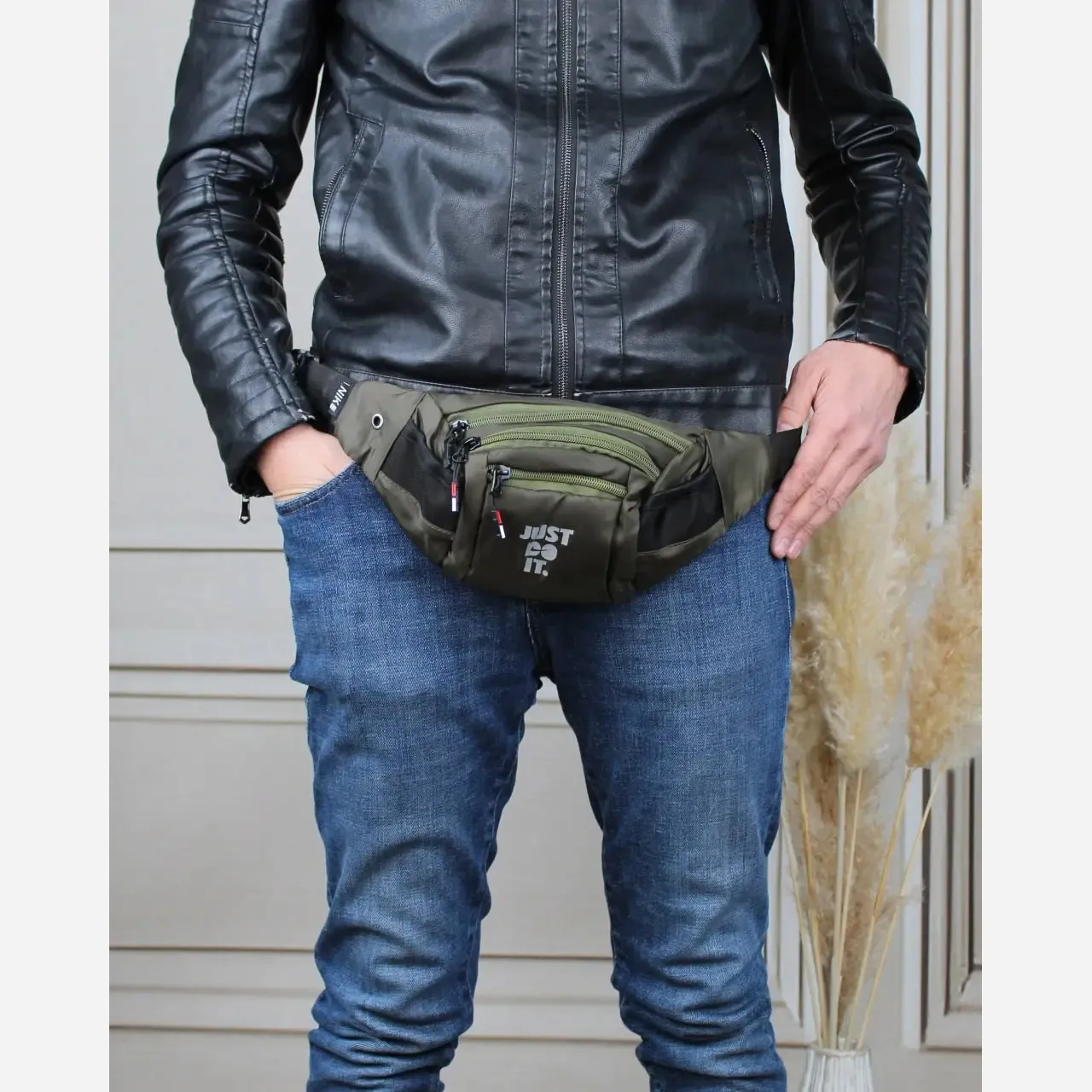 کیف مردانه پارچه ای اسپرت روزمره با بند بلند جیب دار - Image 4