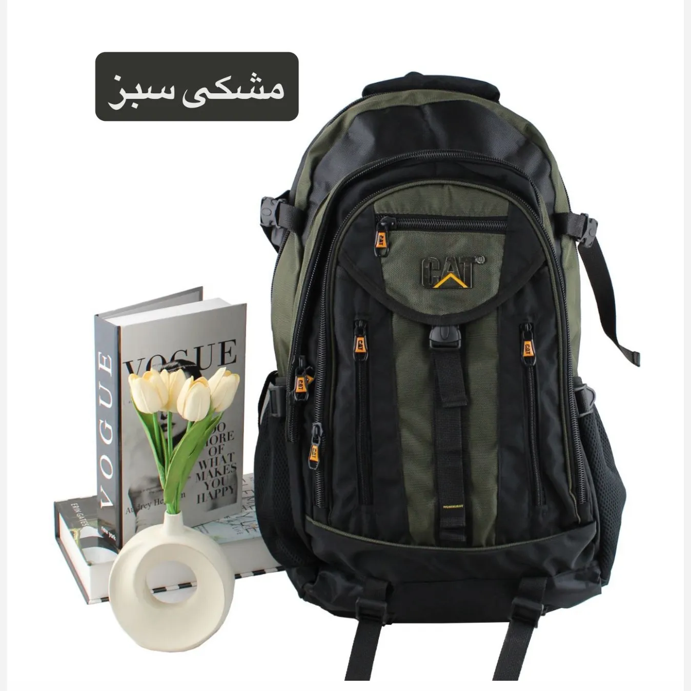 کوله پشتی روزمره و مدرسه پارچه ای دارای بند بلند و جیب دار - Image 2