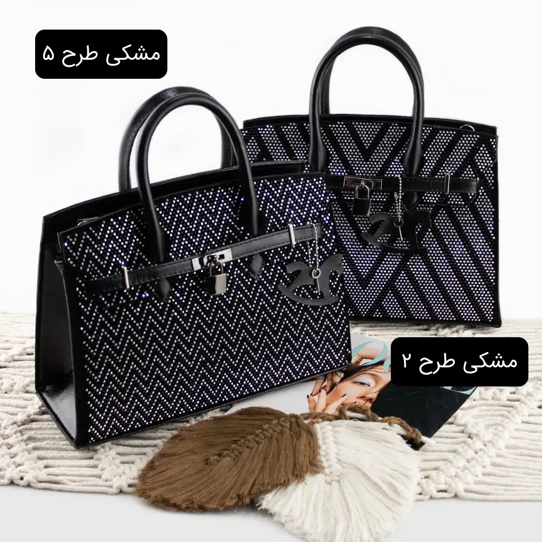 کیف زنانه چرم مصنوعی رسمی و مهمانی ابعاد 30 در 25 در 10 سانتیمتر - Image 4