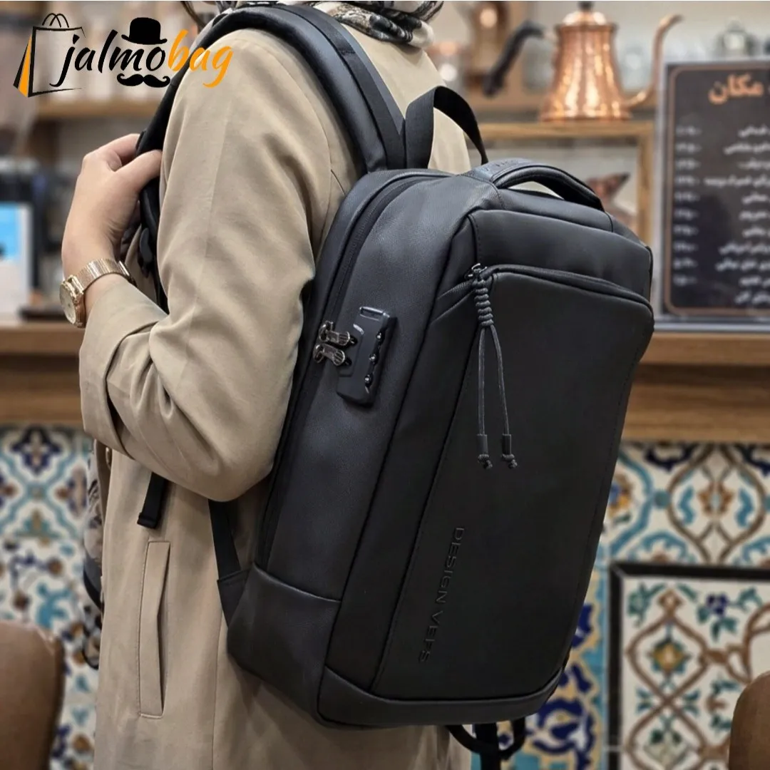 کوله پشتی لپتاپ دانشجویی و اداری قفل دار مناسب لپتاپ 17.5 اینچ - Image 3