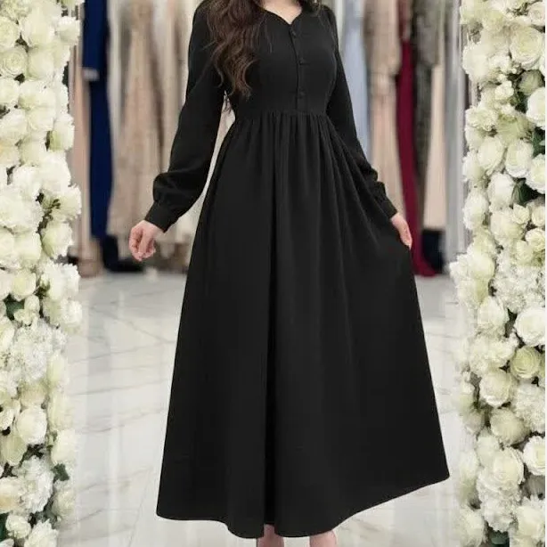 پیراهن مانتویی زنانه جنس کبریتی ریز مدل عروسکی سایزبندی و رنگ بندی متنوع - Image 3