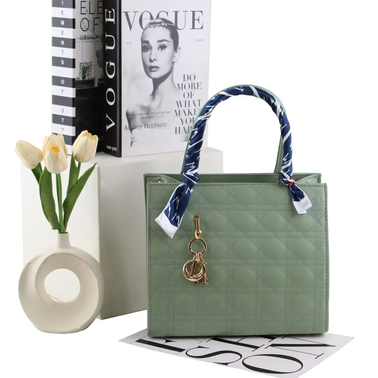 کیف زنانه چرم مصنوعی روزمره و مجلسی مدل سه بند