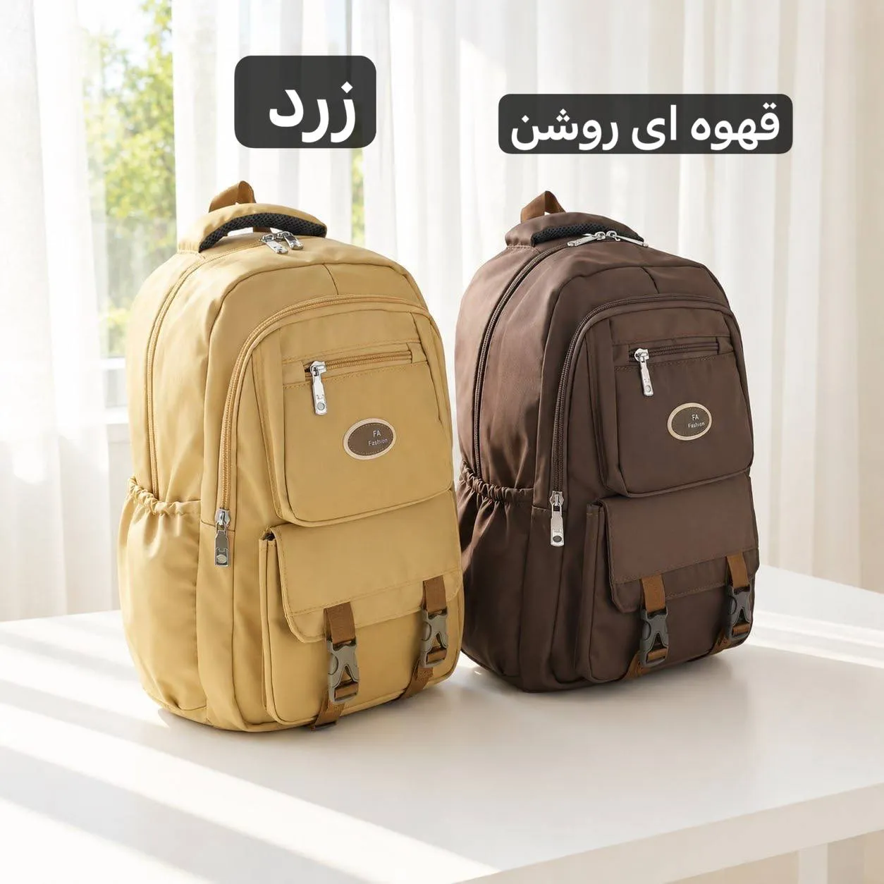 کوله پشتی برزنت مدرسه و دانشگاه ابعاد 45 در 35 سانتیمتر - Image 8