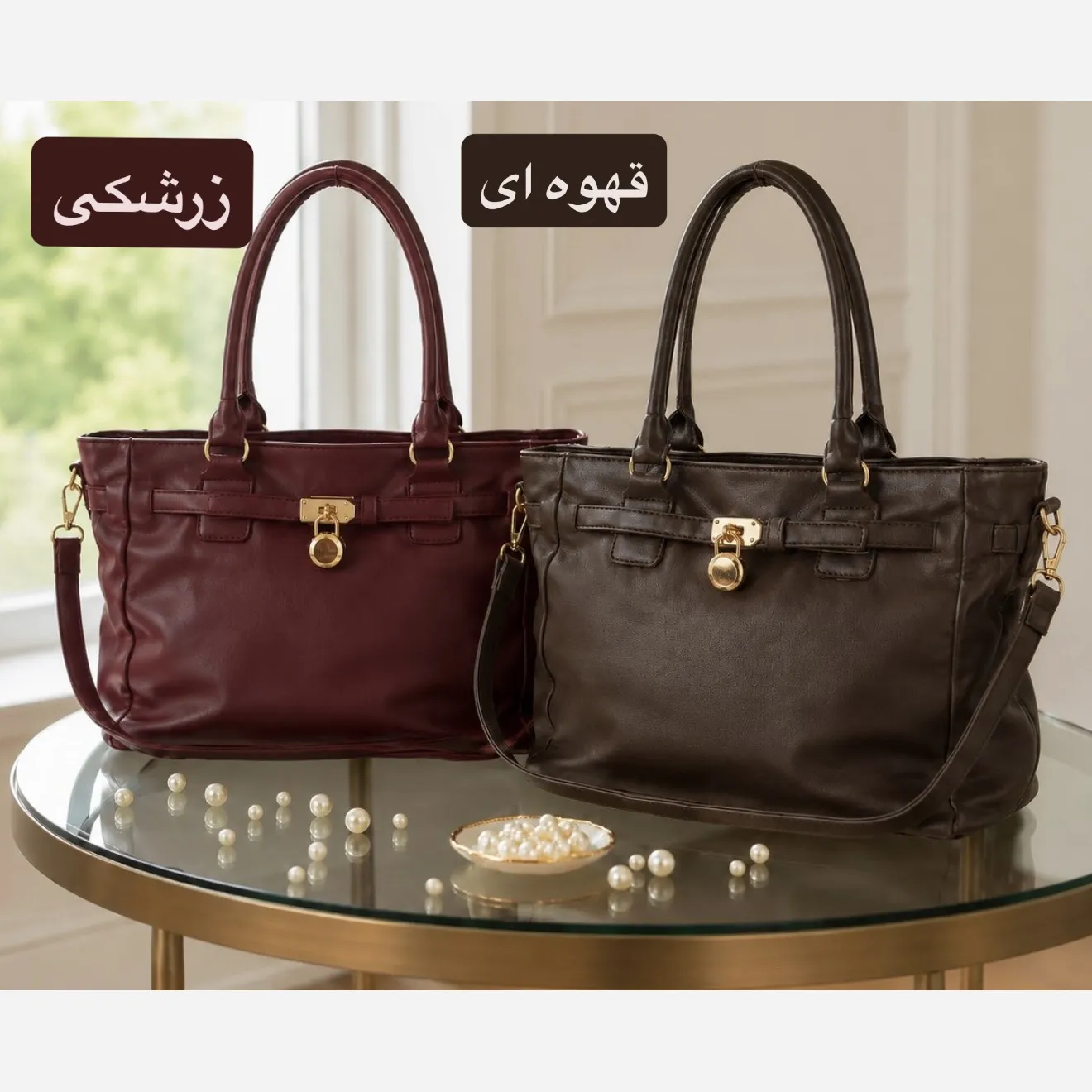 کیف زنانه چرم مصنوعی اسپرت و روزمره بند بلند - Image 3