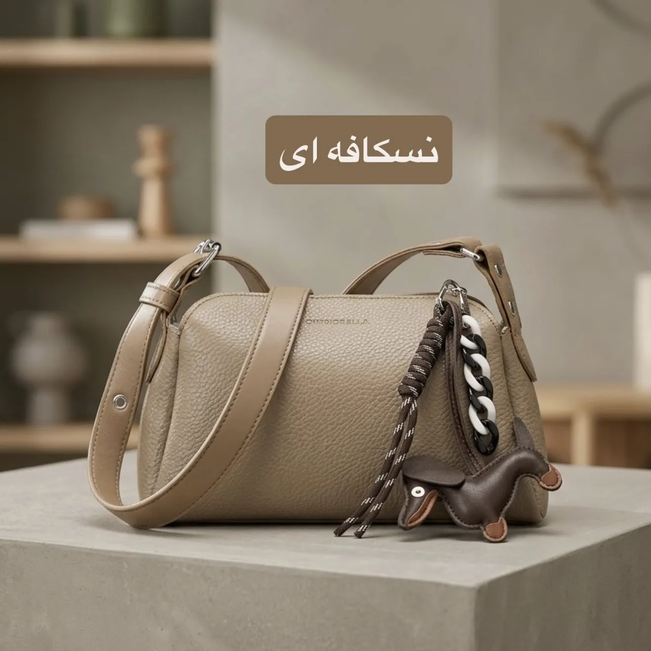 کیف پاسپورتی چرم مصنوعی اسپرت روزمره زنانه بند بلند مگنت بسته شدن - Image 2