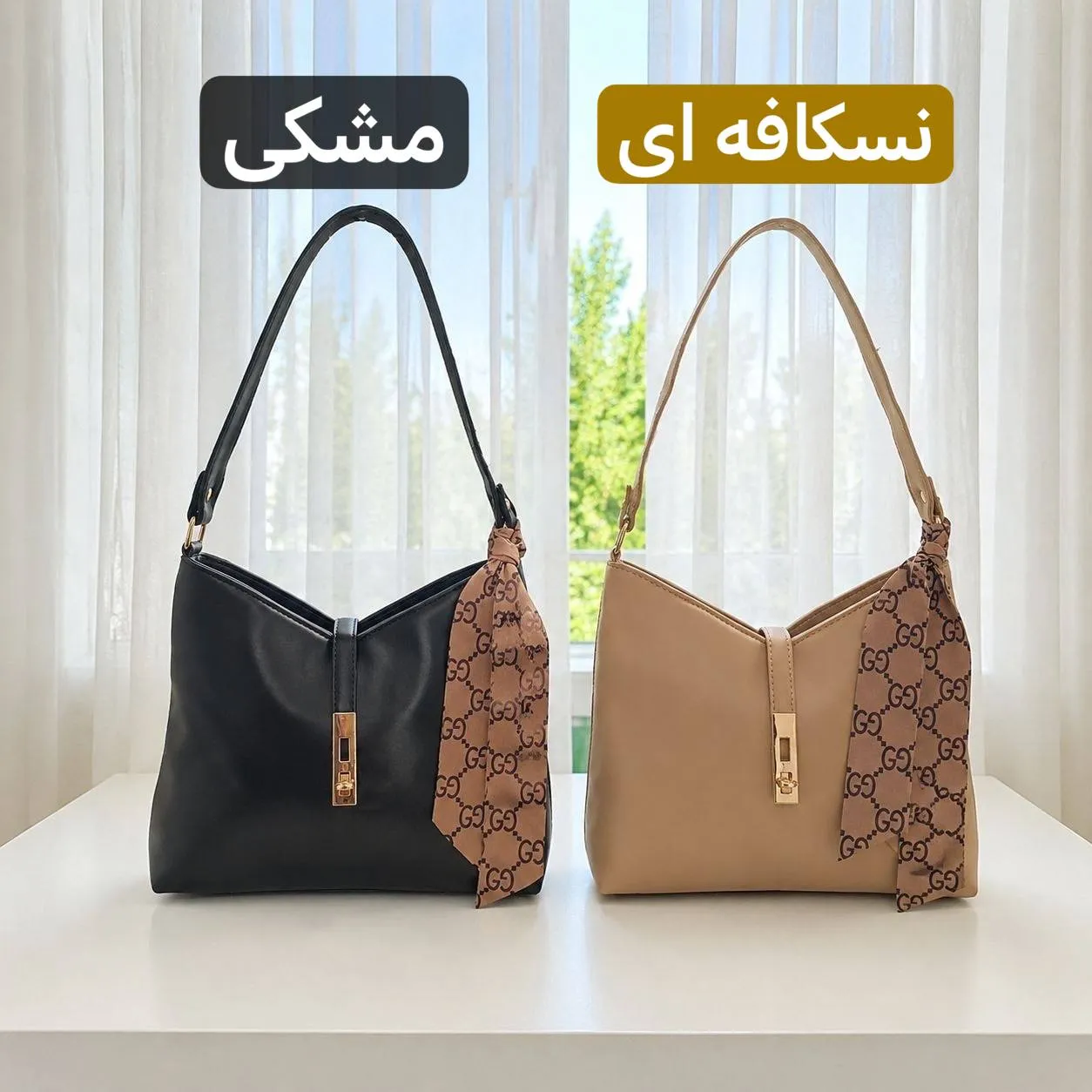 کیف زنانه چرم مصنوعی رسمی و روزمره مدل زیپ و قفل دار - Image 8