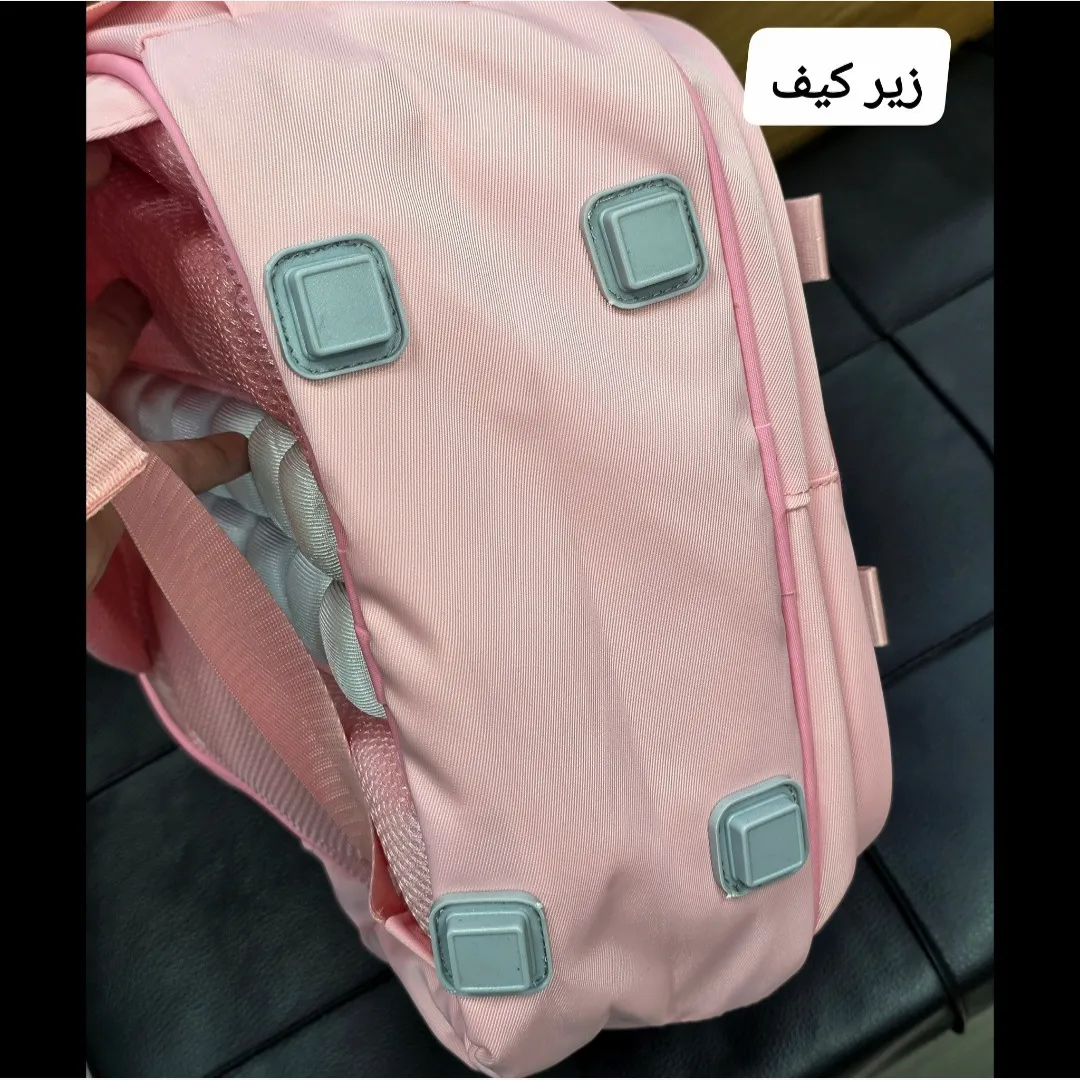کوله پشتی دخترانه کرومی ضد آب مناسب کلاس اول تا چهارم طبی و جادار - Image 12