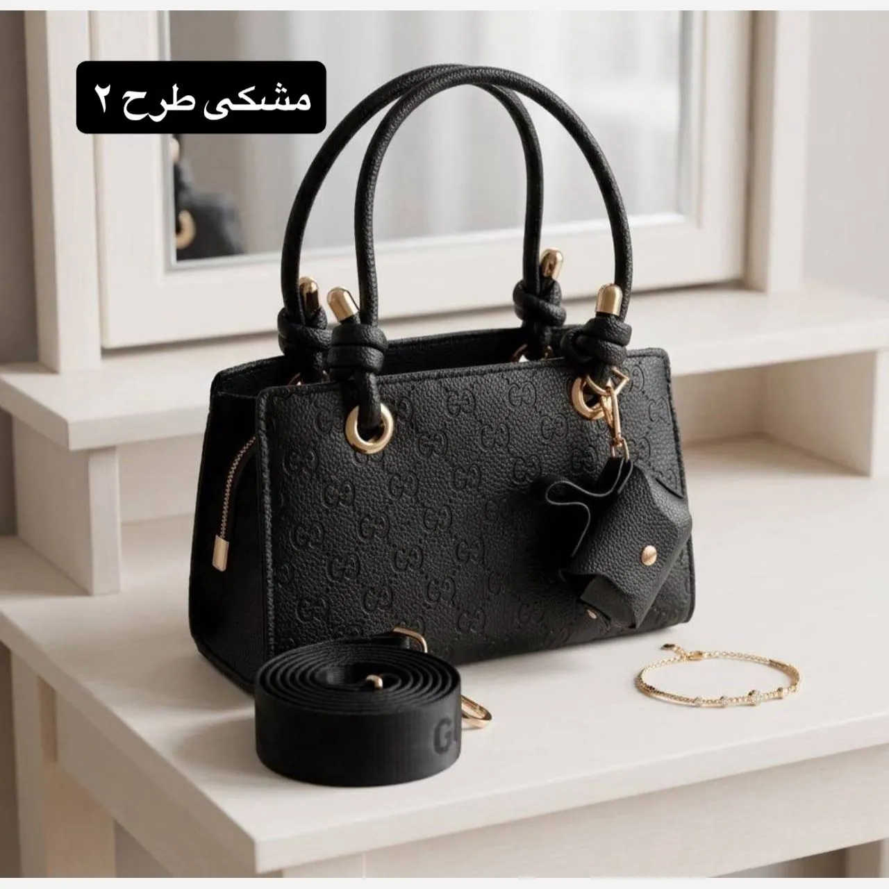 کیف پاسپورتی چرم مصنوعی زنانه روزمره مجلسی زیپدار بند بلند - Image 8