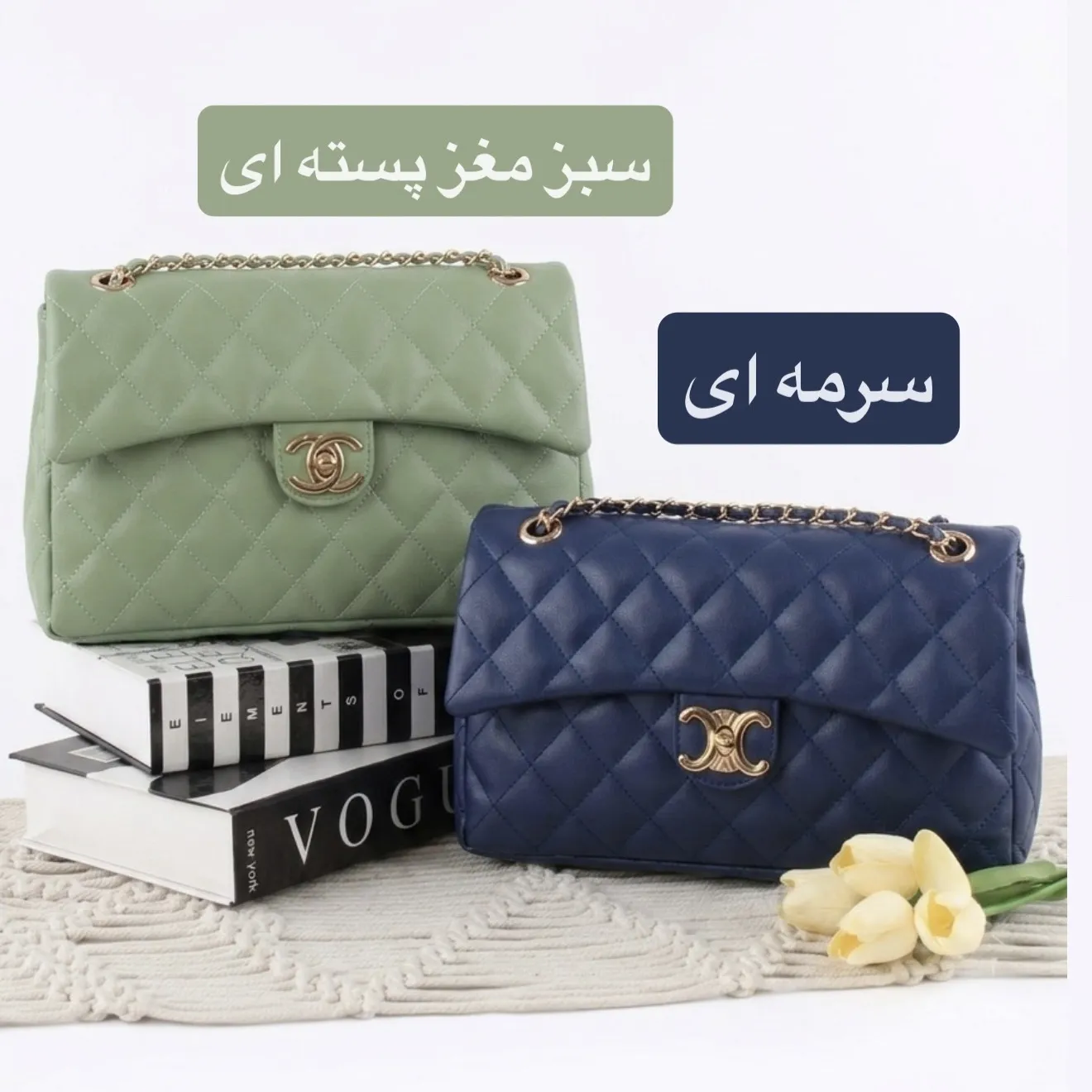 کیف پاسپورتی چرم مصنوعی زنانه روزمره بند بلند قهوه ای - Image 5