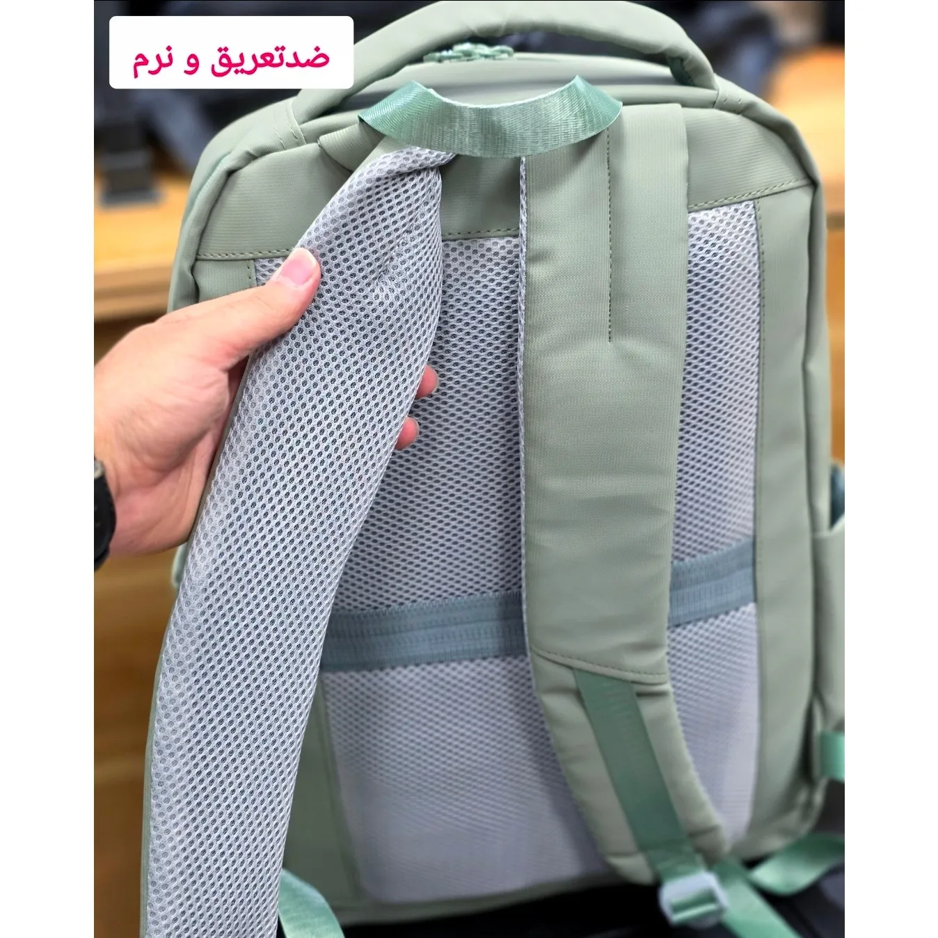 کوله پشتی پاستیلی اسپرت پریزیدنت جنس پارچه خارجی سیلیکونی ضد خش و ضد تعریق - Image 16