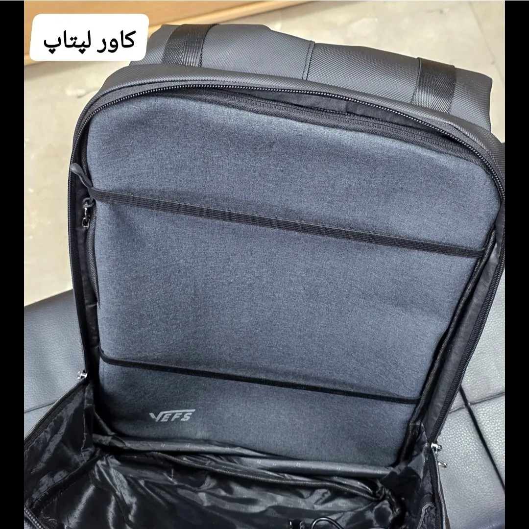 کوله پشتی لپتاپ دانشجویی و اداری قفل دار مناسب لپتاپ 17.5 اینچ - Image 19