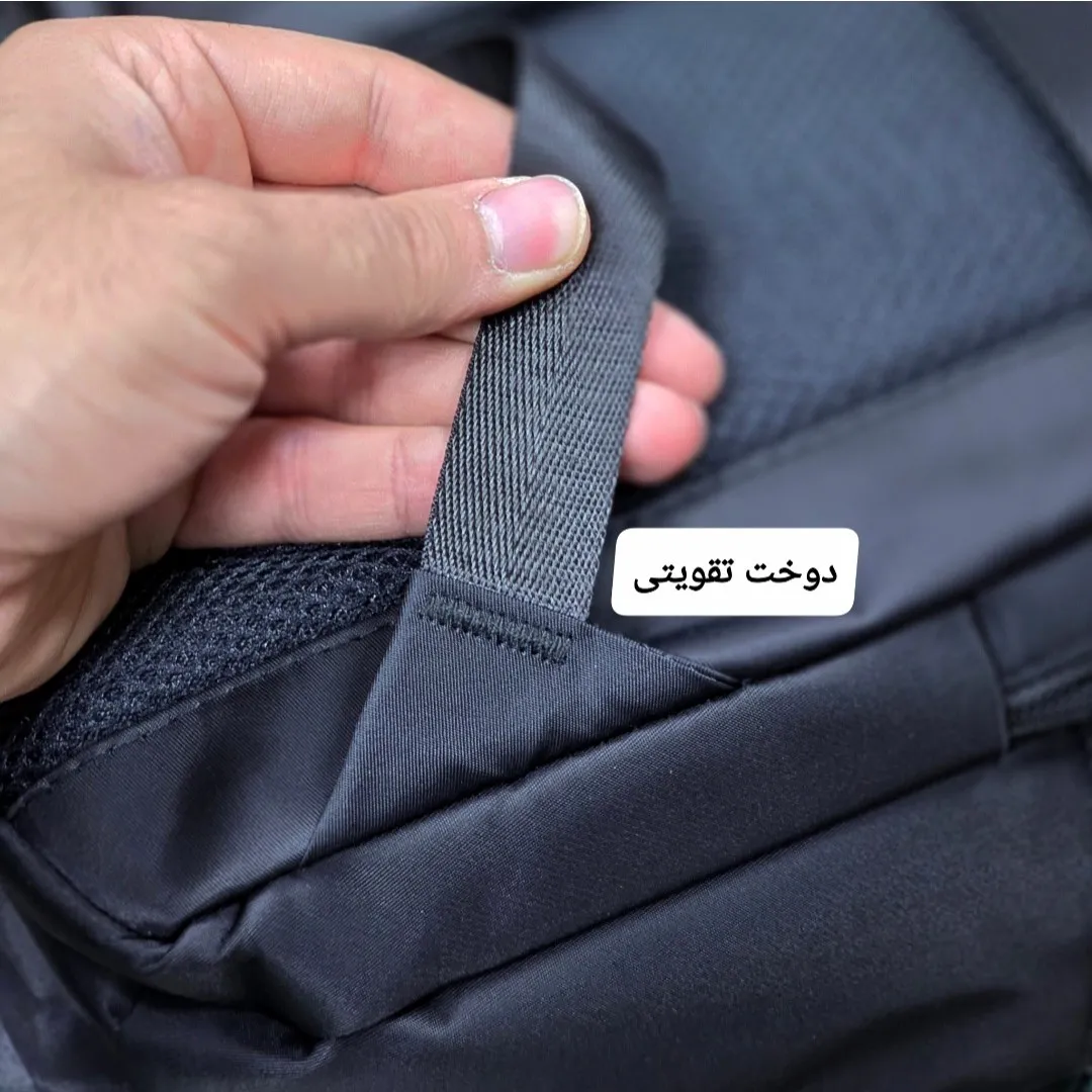 کوله پشتی لپتاپی قفل دار مناسب روزمره اداری دانشجویی دبیرستانی ارتفاع 44 سانتی متر - Image 17