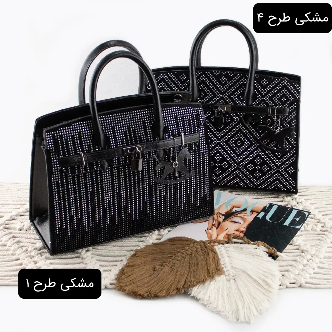 کیف زنانه چرم مصنوعی رسمی و مهمانی ابعاد 30 در 25 در 10 سانتیمتر - Image 3