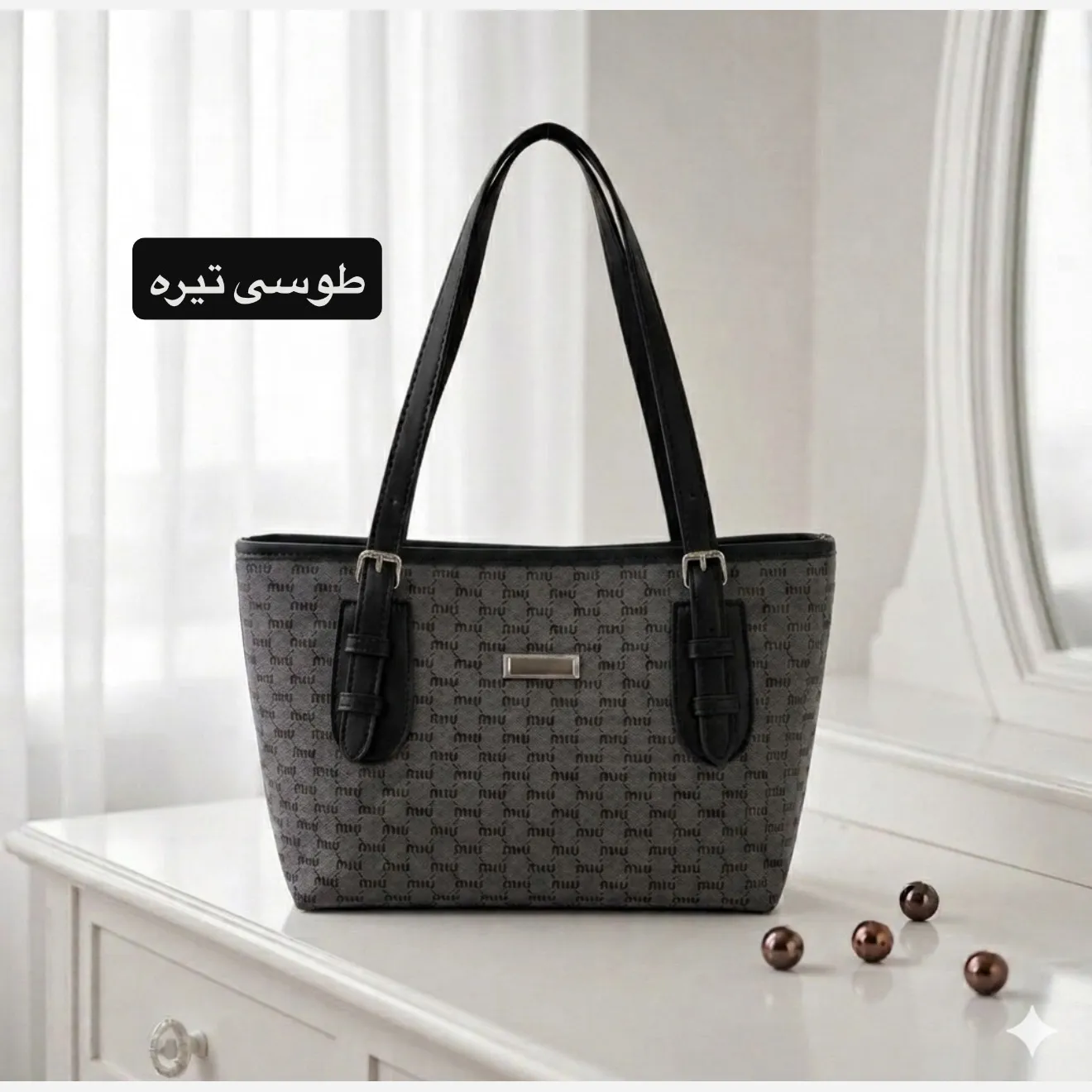 کیف زنانه روزمره و اسپرت چرم مصنوعی ابعاد 37 در 24 سانتیمتر - Image 4