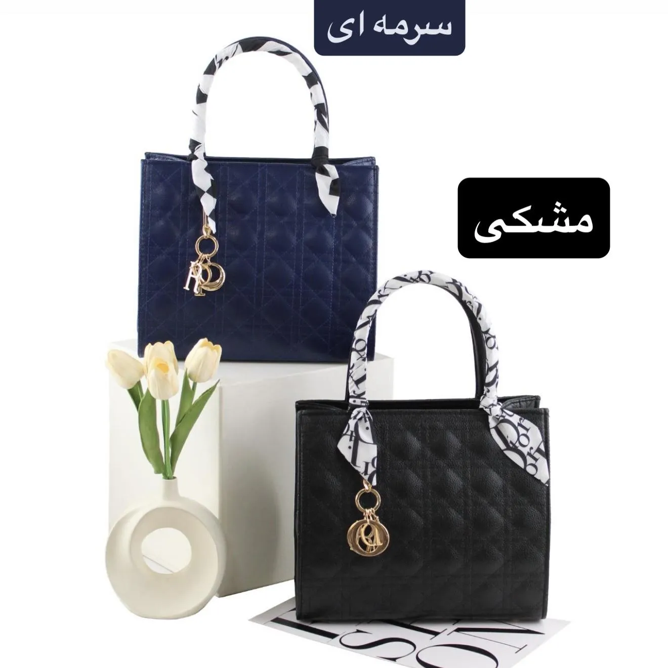 کیف زنانه چرم مصنوعی روزمره و مجلسی مدل سه بند - Image 2