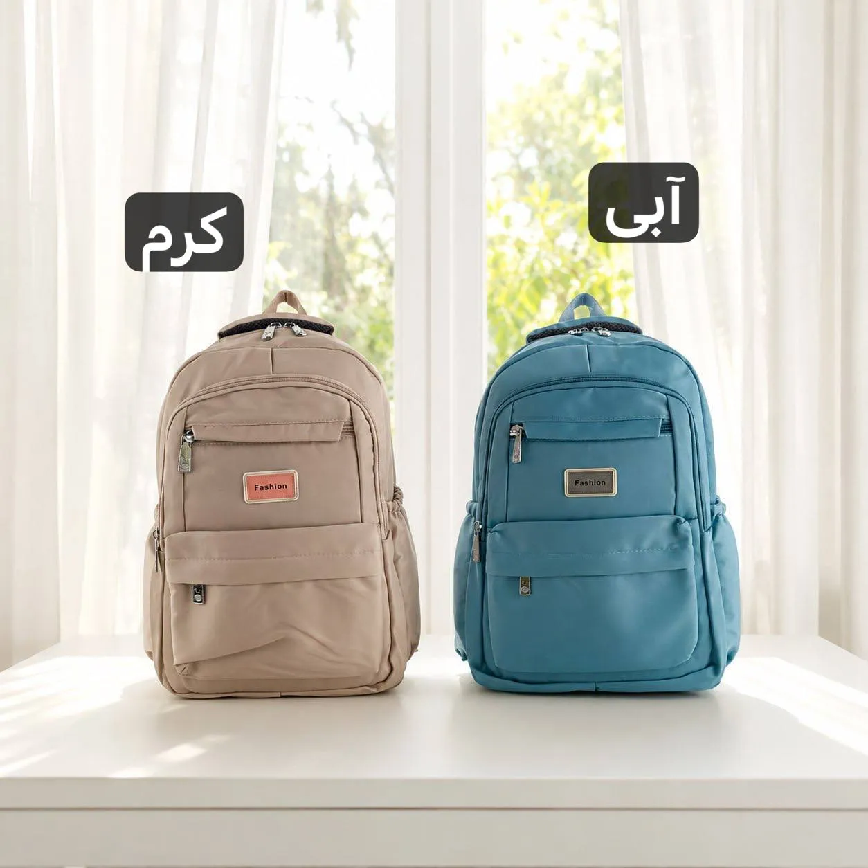 کوله پشتی مدرسه و دانشگاه جنس کجراه خارجی ابعاد 45x30x10 سانتیمتر - Image 8