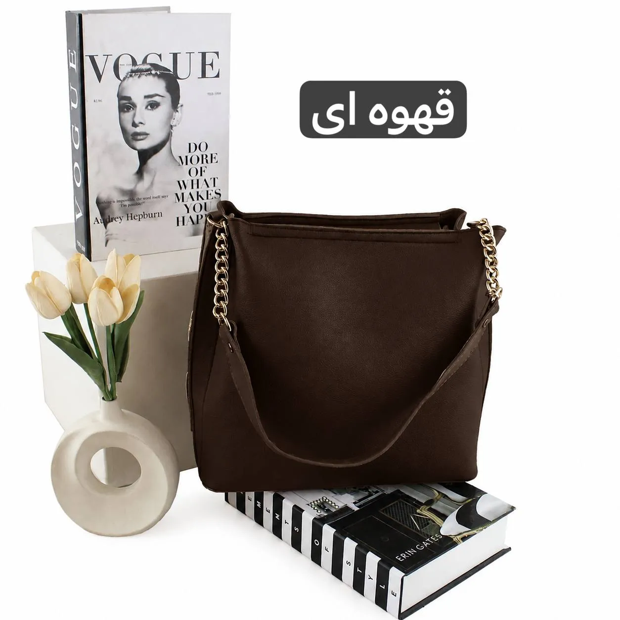 کیف زنانه روزمره و مهمانی چرم مصنوعی زیپدار - Image 6