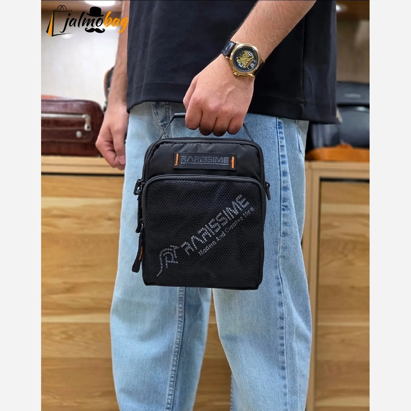 کیف دوشی دستی اسپرت پارچه ای ضد آب راریسم کد 2206 - Image 8