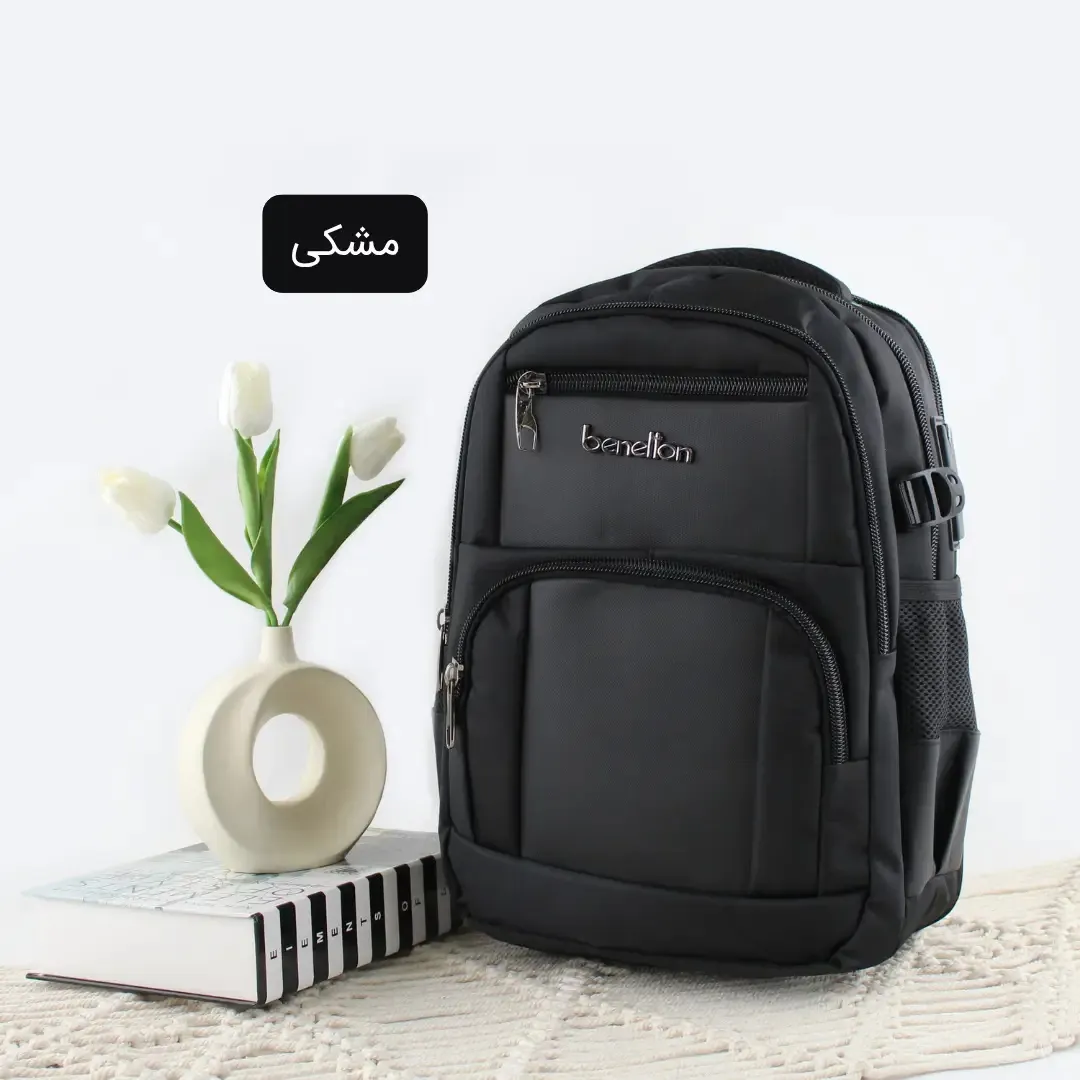 کوله پشتی پارچه ای روزمره و مدرسه دانشگاهی با 7 جیب بیرونی - Image 2