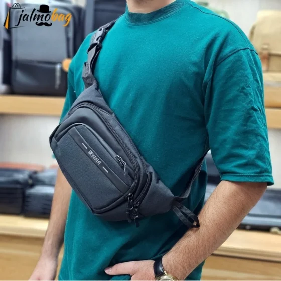 کیف کمری بادی بگ پارچه ریپس ضدآب مدل 2 خانه جادار
